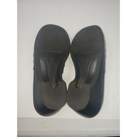 Dansko Clogs Women Size 7.5 8 38 Black Aubrey Leather Pleated‎ Leather - Picture 7 of 8
